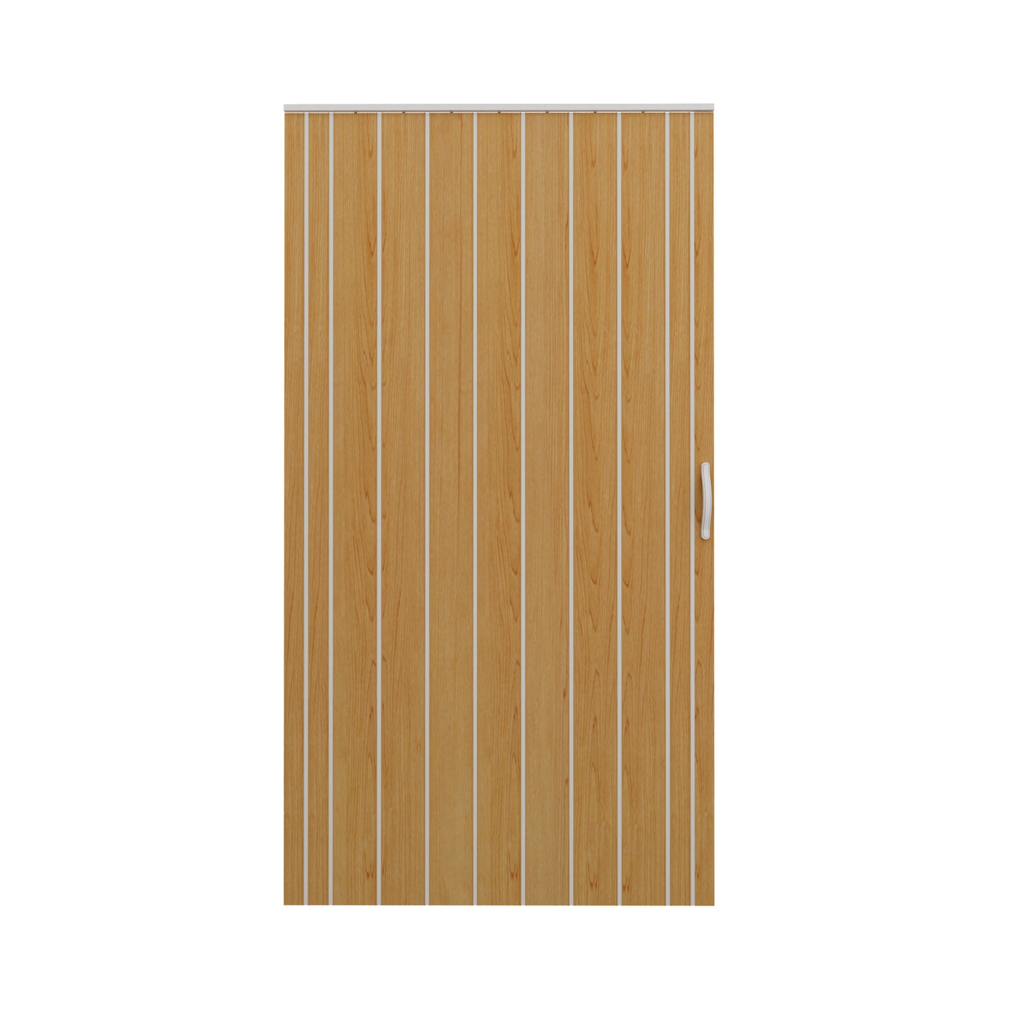 JUJUBON Enhanced Accordion Doors 24"-36" x 80", with Upgraded Roller & Handle & Complete Hardware, Interior Multifold Folding Doors for Closet & Pantry, Easy Installation - Oak, Double Layer
