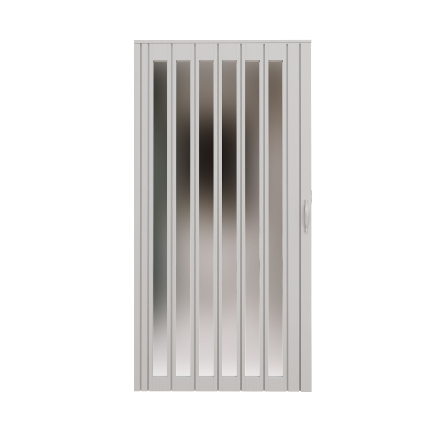 JUJUBON Enhanced Double-Layer Accordion Doors 24"-36" x 80", with Upgraded Roller & Handle & Complete Hardware, Interior Multifold Folding Doors for Closet & Pantry, Easy Installation