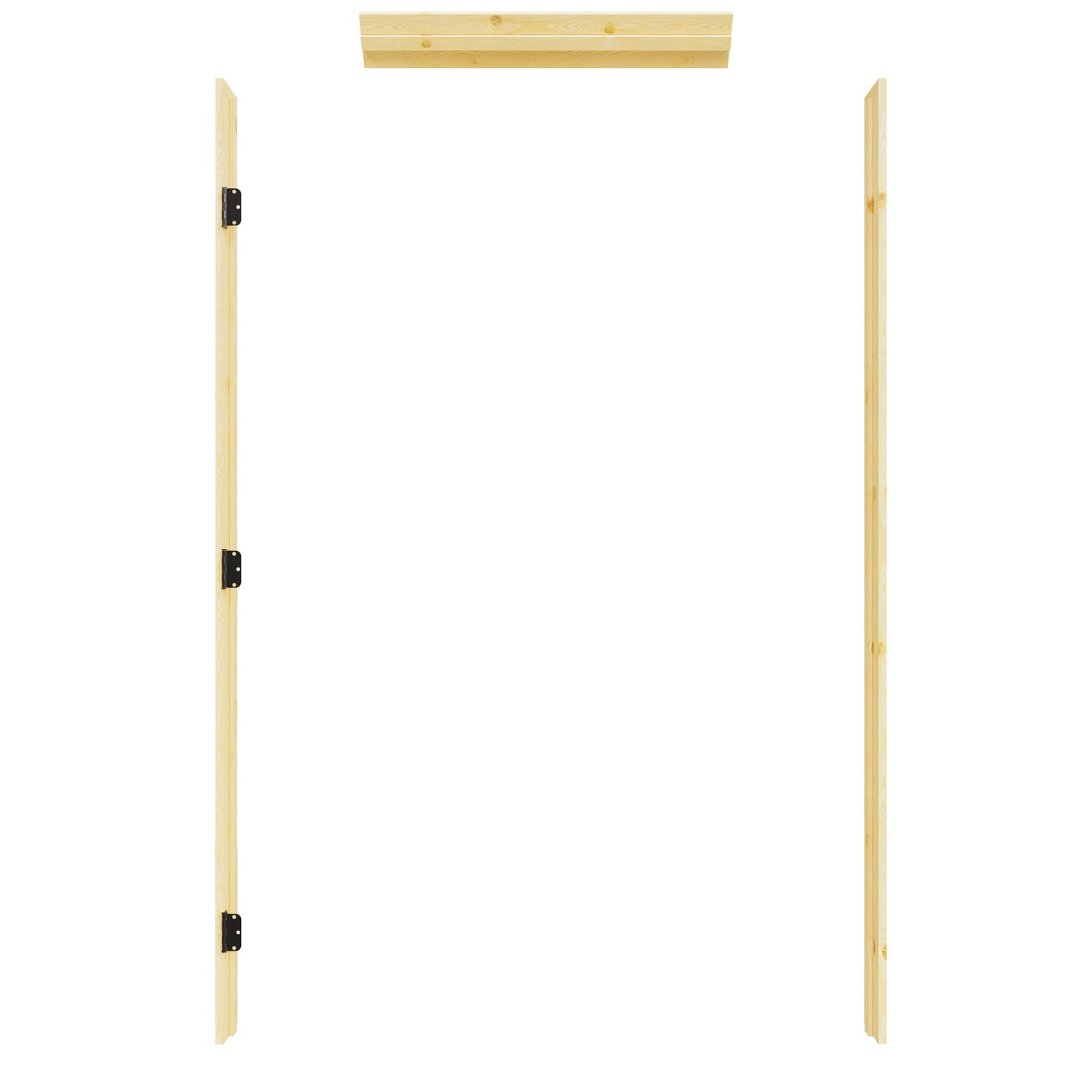 Prehung Jamb for 80" High Slab - Left Handed (Pine Wood)