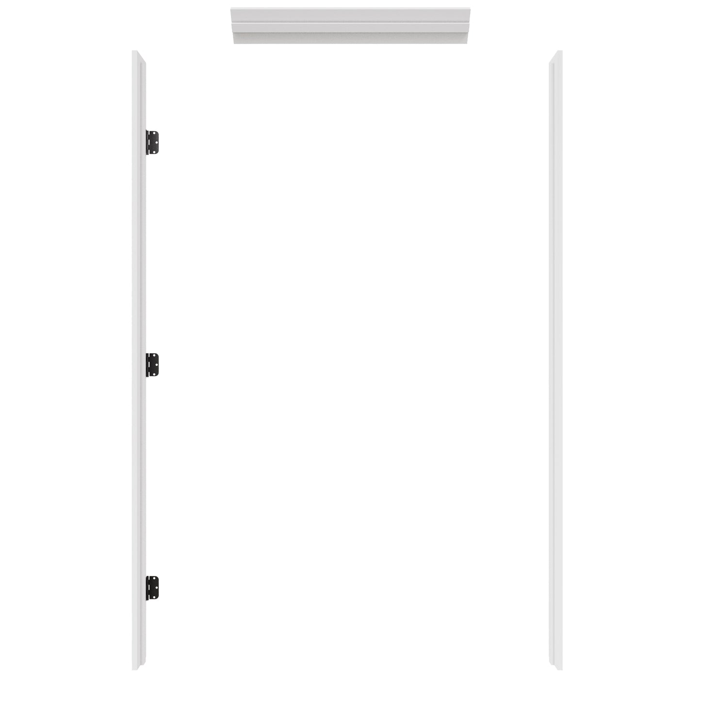 Prehung Jamb for 80" High Slab - Left Handed (White)