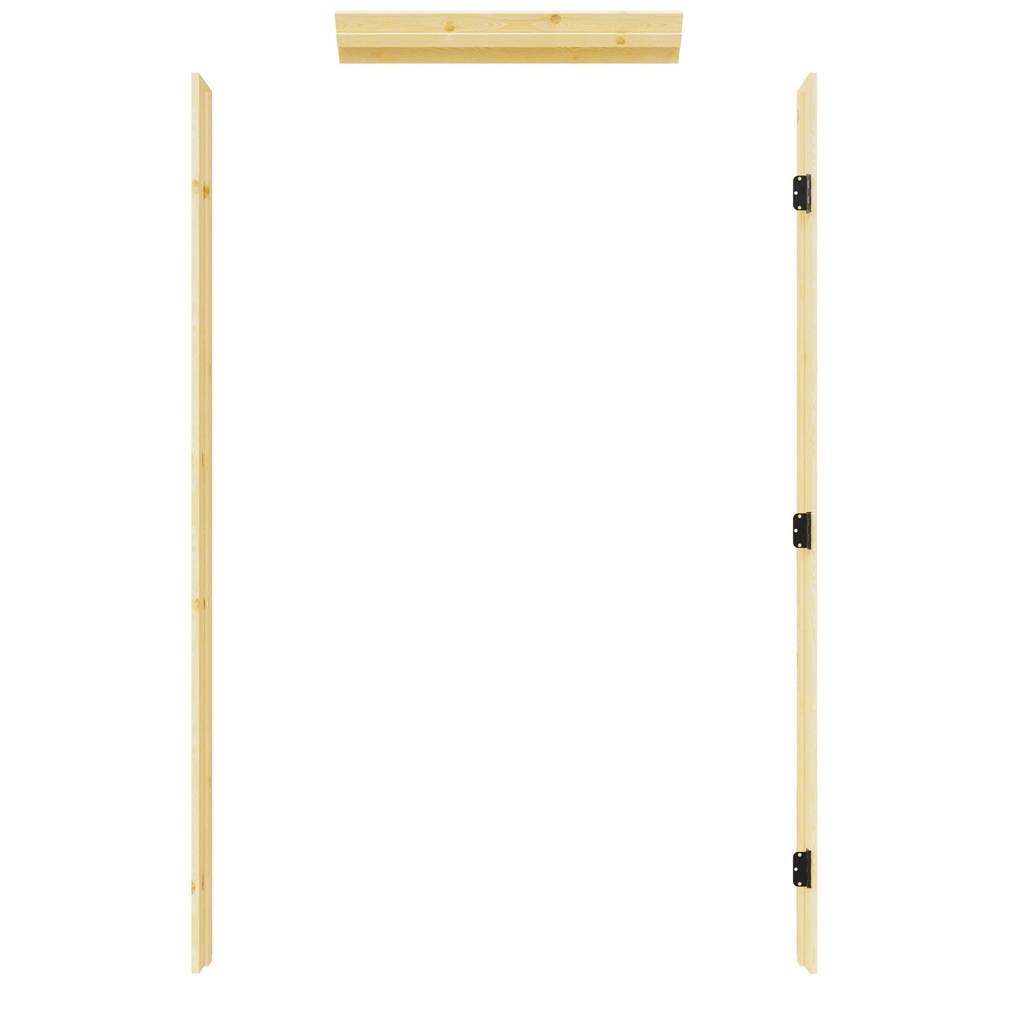 Prehung Jamb for 80" High Slab - Right Handed (Pine Wood)