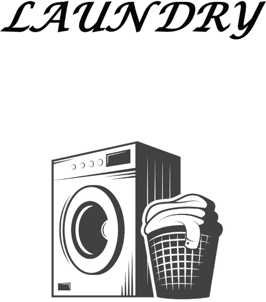 Door Decoration Sticker-Laundry