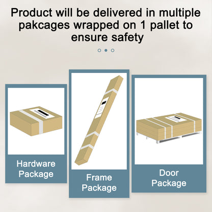 Jujubon 3 Panel Center Opening Outswing Double Tempered Glass White Aluminum Folding Patio Door