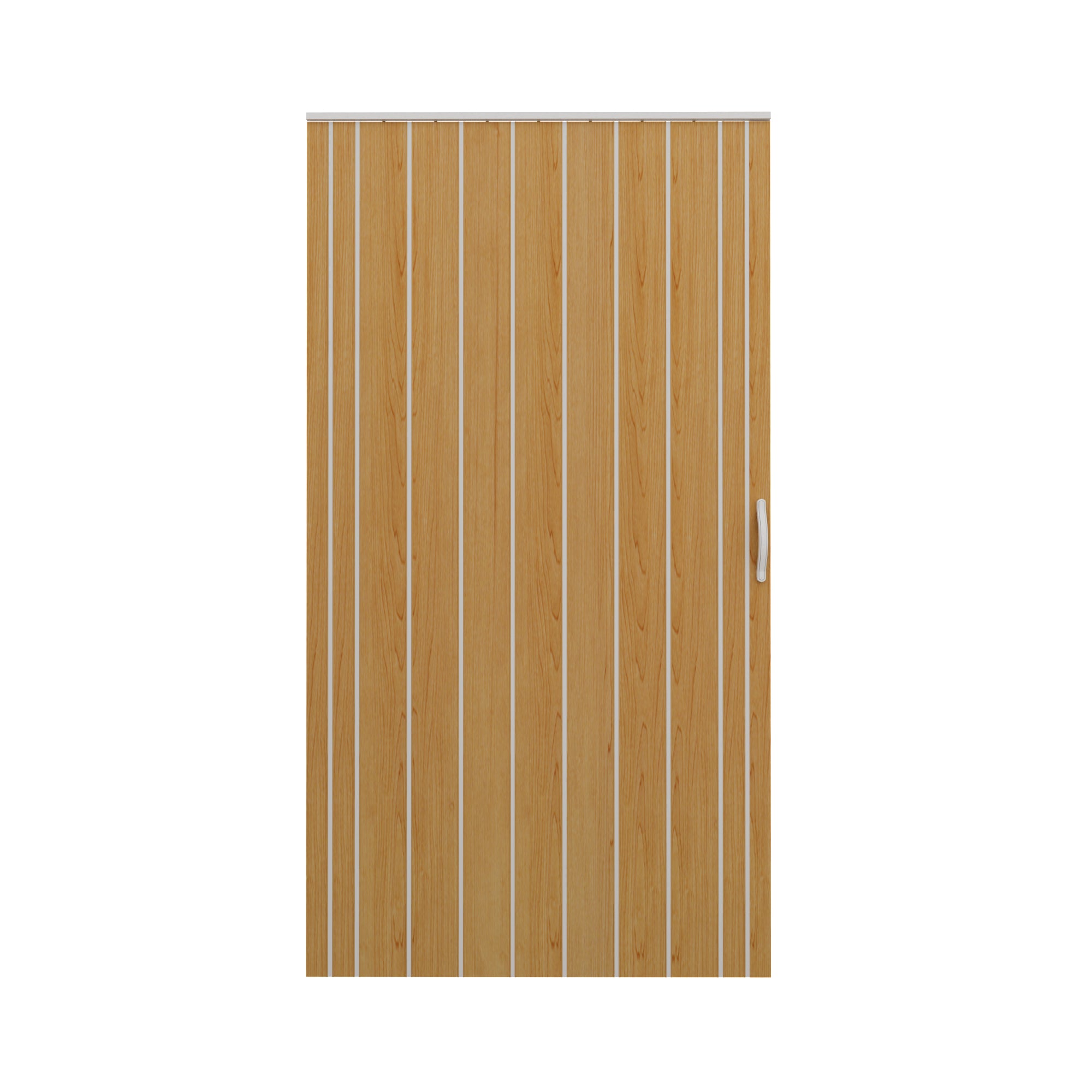 JUJUBON Enhanced Accordion Doors 24"-36" x 80", with Upgraded Roller & Handle & Complete Hardware, Interior Multifold Folding Doors for Closet & Pantry, Easy Installation - Oak, Double Layer