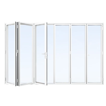 JUJUBON 6 Panel Exterior Folding Patio Door