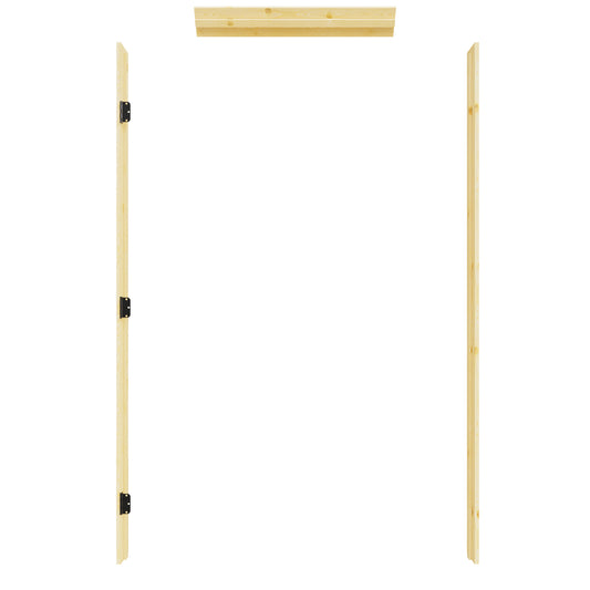 Prehung Jamb for 80" High Slab - Left Handed (Pine Wood)