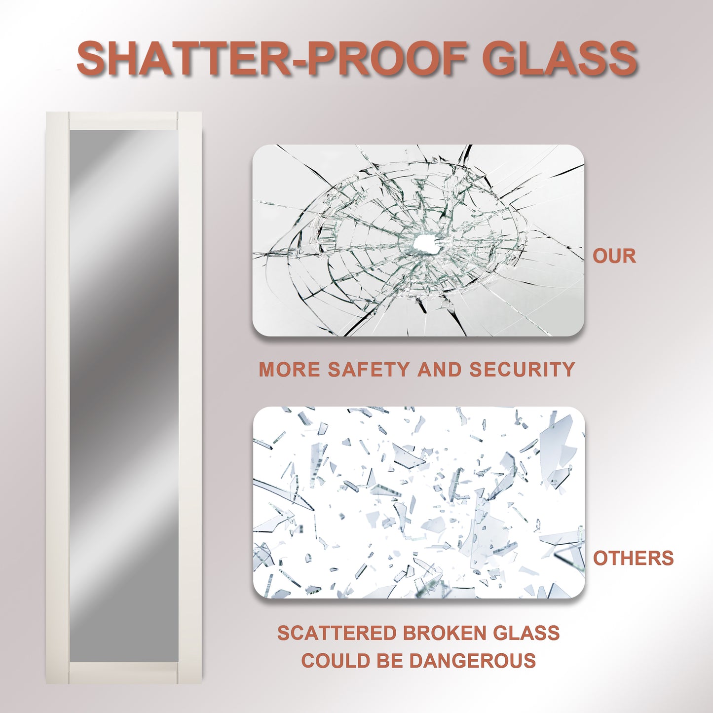 JUJUBON Bi-Fold Doors, 1-Lite Black Mirrored Closet Door with Hardware Kit, Solid MDF Interior Folding Door Easy Install-Black