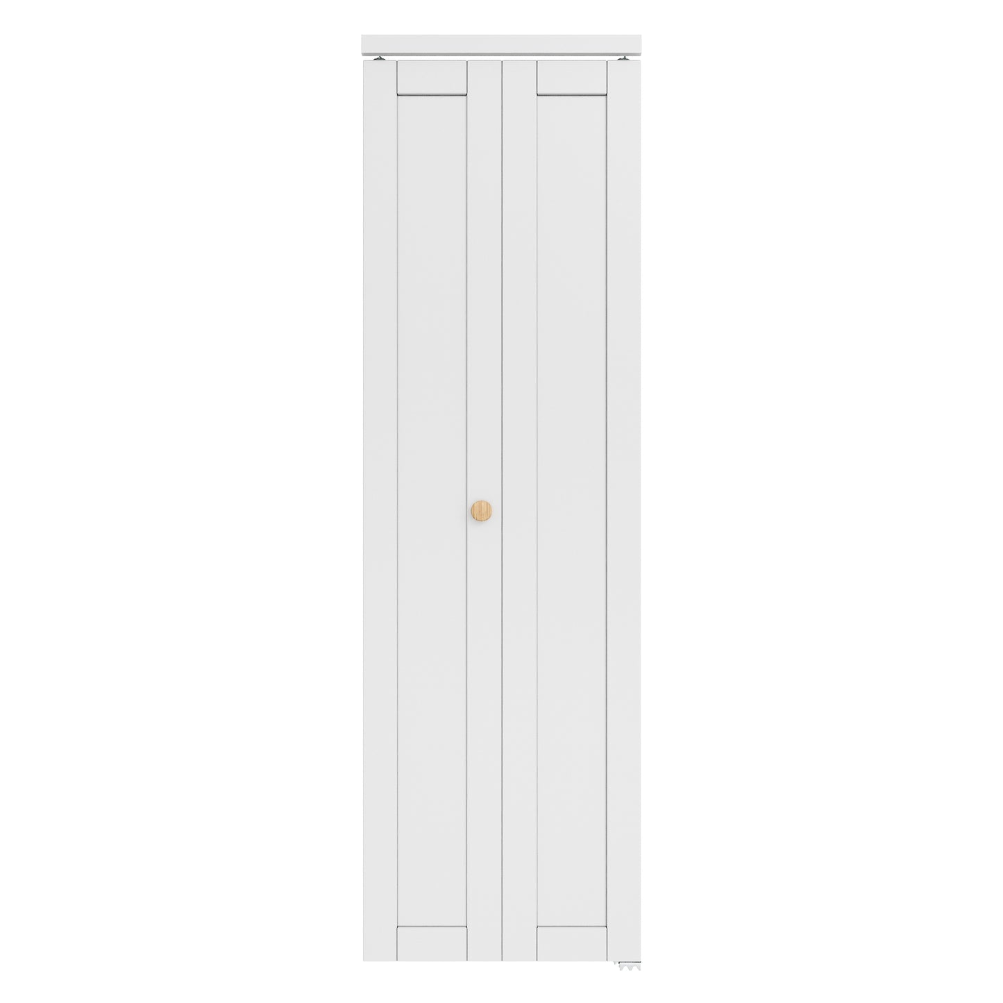 [Paintable] JUJUBON Bi-Fold Doors, Solid MDF Panel Closet Door Hardware Kit Included, Interior Folding Door Pre-Drilled Holes Easy Assembly